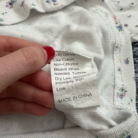 Shein - Girls size 11-12Y - Ribbed button up shirt - floral print - Picture 4 of 7